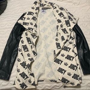 Black and White Leather Jacket